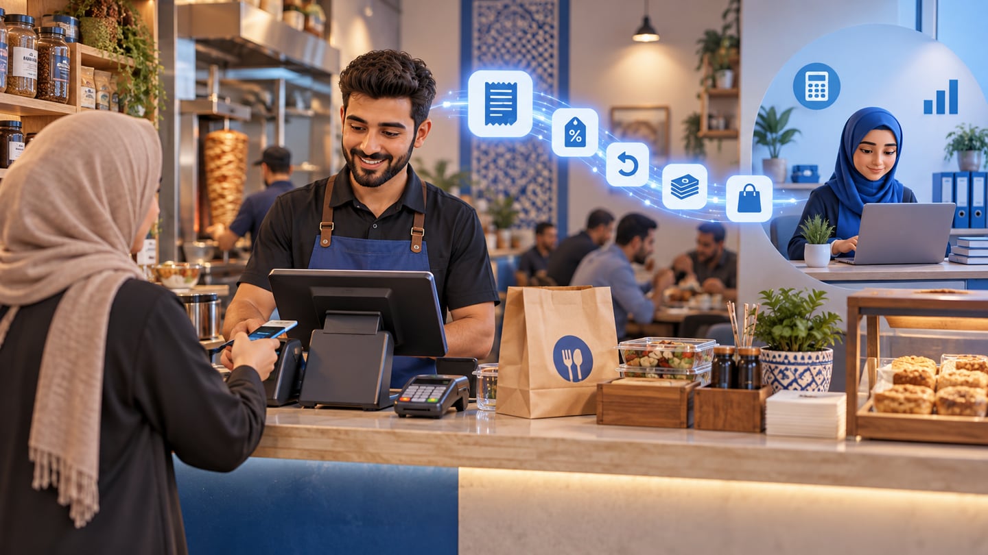 3D illustration of why pos and accounting should be connected for Accounting Software for Small Business in Iraq