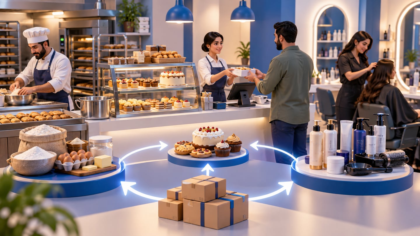 3D illustration of why pos and inventory should be connected for Salon, Bakery and Sweets Shop Software in Iraq: How to Choose the Right POS