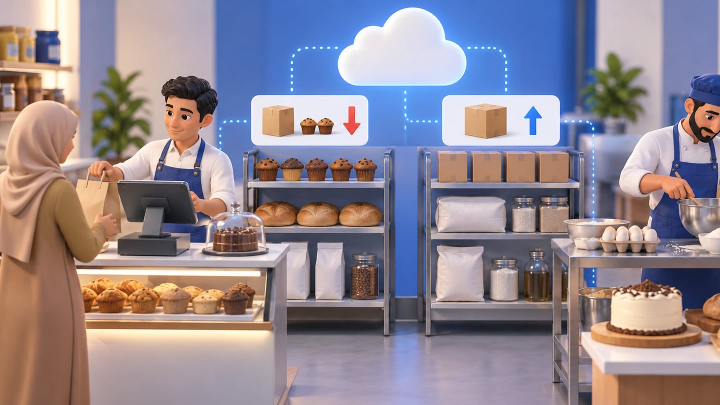 3D illustration of cloud cashier software and inventory control for Cloud Cashier Software in Iraq: When Do You Need It?