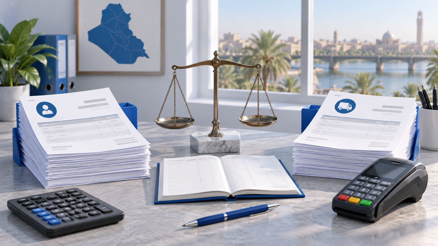 رسم ثلاثي الأبعاد لسجلات دين العملاء منفصلة عن فواتير الموردين